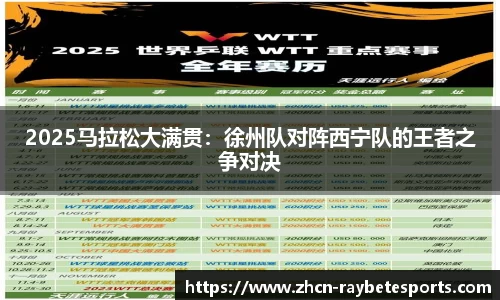 2025马拉松大满贯：徐州队对阵西宁队的王者之争对决